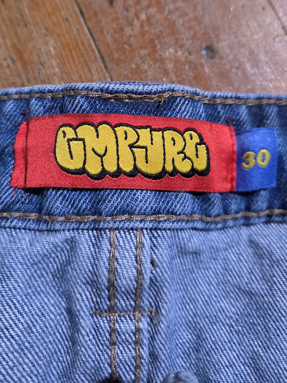 Empyre Wide Leg Printed Jeans - Size 30